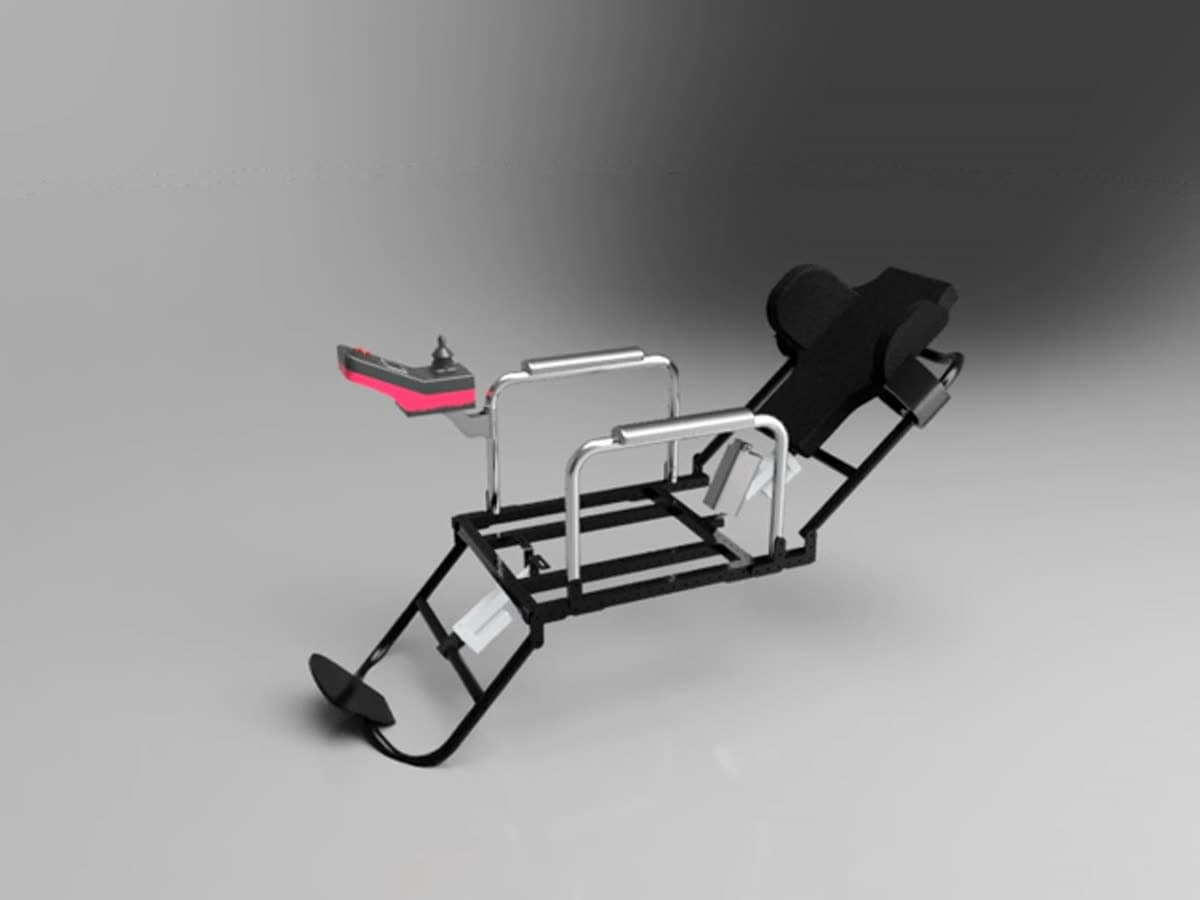 CAD-Ansicht der neuen Sitzbaugruppe.